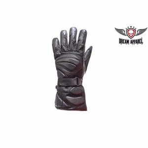 BIKER Men's Motorcycle Full Finger Riding Gloves With Strap New GL2041 - Foto 1 di 2