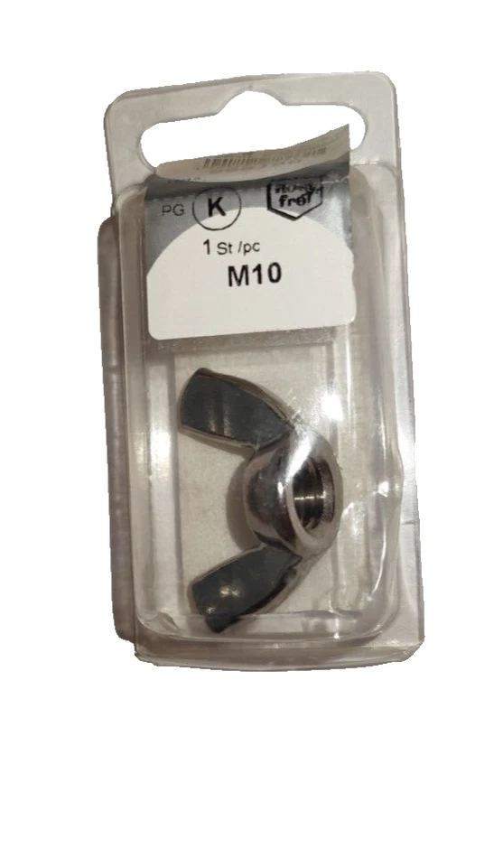 Flügelmutter M10 1 stück Edelstahl A2 - Bild 1 von 1