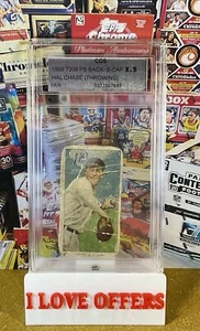 1909 11 T206 HAL CHASE THROWING EDITION POLAR BEAR BACK CGS 1.5 CSTORE RARE READ - Picture 1 of 7