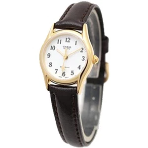Casio LTP-1094Q-7B4 | Women's Leather Analog Watch | White Dial | Gold-Tone Case - Picture 1 of 1