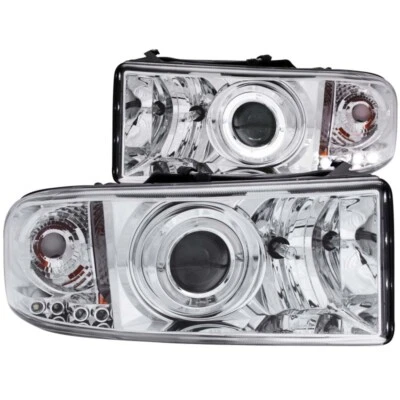 Faros proyectores ANZO con cromo halo para Dodge Ram | 111195 Foto 1 de 4