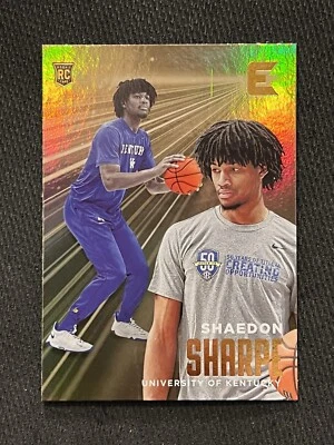 SHAEDON SHARPE 2022-23 Chronicles Draft Picks ESSENTIALS BRONZE Holo Rookie #17 - Image 1 of 4