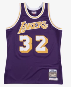 Mitchell & Ness Magic Johnson Purple Los Angeles Lakers Authentic Jersey XL - Picture 1 of 3