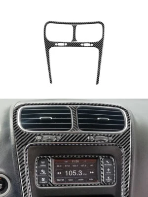 For Dodge Journey 2011-2017 2Pcs Central Control Vent Trim Cover Carbon Fiber Foto 1 de 4