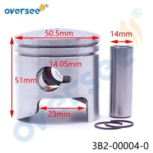 Piston Assy 3B2-00004-0 +050 For Tohatsu Outboard Motor 8-9.8HP 50.5mm 3B2-00004 - Bild 1 von 5