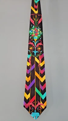 IMPRESIONANTES COLORES Rush Limbaugh Hombres Corbata Cuello Seda EE. UU. Geométrica Floral Jardiniere Foto 1 de 4