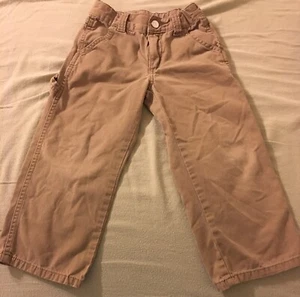 GUC Gymboree Size 4 Relaxed Fit Tan Khaki Carpenter Pants - Picture 1 of 12