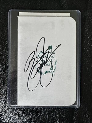 Rickie  Fowler   Signed JSA Autographed Masters Augusta National Scorecard #1 - Image 1 of 4