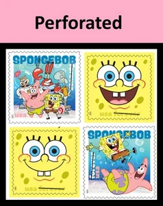 US 6025-6028 6028b SpongeBob SquarePants F block 4 MNH 2025 - Picture 1 of 1