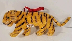 Wagner Künstlerschutz Beflockter Tiger Figur Original Aufkleber West Germany Vintage - Bild 1 von 9