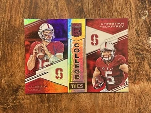 2017 Elite College Ties #9 Andrew Luck/Christian McCaffrey - Picture 1 of 2