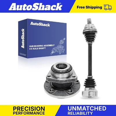 Front Left CV Axle Shaft Wheel Bearing Hubs for 2006-2009 Volkswagen Rabbit FWD - Imagem 1 de 2
