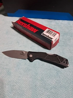 Cuchillo de bolsillo Kershaw Knives Debris 2034 Lockback negro GRN lavado a la piedra D2 acero Foto 1 de 4