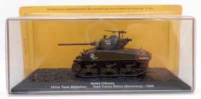 Altaya 1/72 Scale A30420F - M4A3 (76mm) Sherman Tank 761st Batt. Germany 1945 - Image 1 of 2