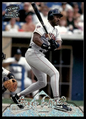 1998 Pacific Paramount #21 Reggie Jefferson Holographic Silver #/99 - Image 1 of 2