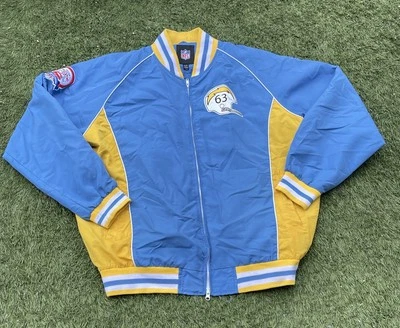 Chaqueta LA Chargers Azul Para Hombre Talla XL San Diego NFL Temporada 50 Aniversario Foto 1 de 4