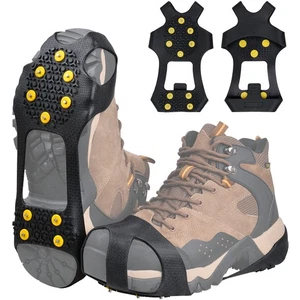 Ice Cleats Snow Traction Cleats, 10-Nieten Schuhe für Damen Herren Kinder (Größe L) - Bild 1 von 7