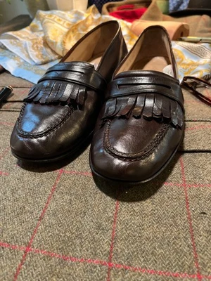 REACONDICIONADO LIMPIO PAUL STUART NEGRO BORLA MOCASINES Zapatos de Vestir Hombres 10 E Foto 1 de 4