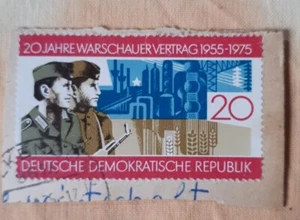 DDR Briefmarke - 20 Jahre Warschauer Vertrag 1955-1975 . 20 Pfennig  - Bild 1 von 2