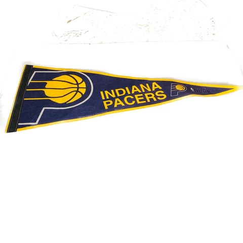 Indiana Pacers NBA Pennant Large Felt Made in USA Banner Flag Sports Mancave Cover
