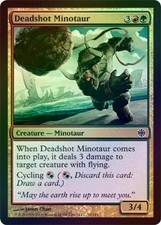 Deadshot Minotaur - Foil Played MTG Alara Reborn Magic 2B3