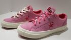 Converse One Star Ox Hello Kitty Pink Red Egret Suede Womens  Kids SZ 3 Sneakers