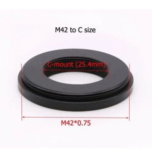 M42x0.75 to C-Mount Adapter Ring for Astronomical Telescope C Mount Lens M25.4 - Picture 1 of 12