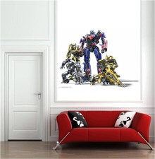 Movie wall poster transformers 3d sticker decoration bedroom 90x60cm 36x24inch