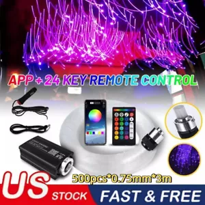 500pc Car. Home Headliner Star Light kit Roof Ceiling Lights 3Meters Fiber Optic - Picture 1 of 15