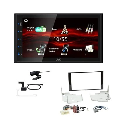 JVC KW-M180DBT 2DIN DAB+ Autoradio für Nissan Note ab 2013 Klavierlack schwarz - Bild 1 von 4