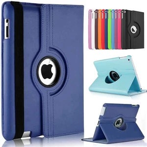 Leather Case For iPad A16 Air 11 13 inch M3 2025 Flip Stand Cover 360° Rotating - Picture 1 of 54