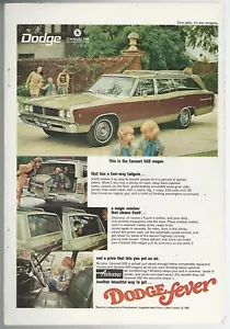 1968 DODGE CORONET advertisement, Dodge Coronet 500 Station Wagon print ad - Foto 1 di 3