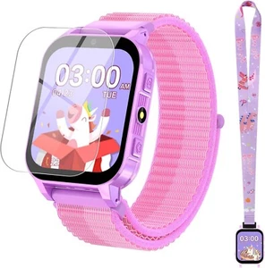 Smart Watch for Kids Gift for Girls Ages 4-12 - Includes Screen Purple - Picture 1 of 8