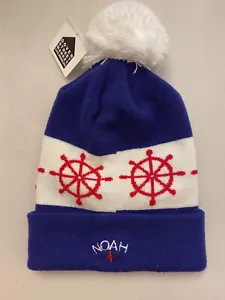 New Noah NY Core Logo Ship Wheel Blue White Beanie Cap !!! supreme palace Kith - Picture 1 of 1