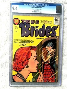 True Brides' Experiences #14 CGC 9.4 Harvey Pubs Oct 1955 Cream/ Off-white pages - Picture 1 of 7