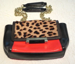 DVF Diane von Furstenberg 440 Leopard Hair Crossbody Shoulder Bag NWOT - Picture 1 of 8