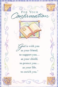 Keepsake CONFIRMATION Card & Certificate, Lord God is With You by DaySpring +✉ - Picture 1 of 7