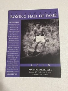 2016 (Ali) California BOXING HOF PROGRAM (Signed Inside By Layla McCarter) - Picture 1 of 2