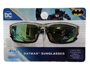 DC Comics Batman Black Tinted Sports Wrap Boys Kids Sunglasses Ages 3 + One Size - Picture 1 of 2