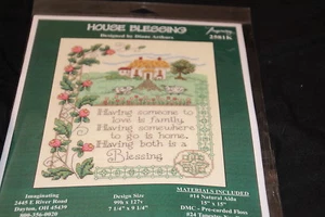 House Blessing home family Imaginating Counted Cross Stitch Kit NIP - Picture 1 of 1