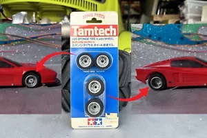 Tamiya Tamtech RC 1:24 Sponge Tires w/ Wheel #40004 700 FACTORY SEALED NEW - Picture 1 of 7
