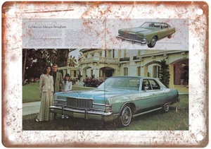 Vintage 1974 Mercury Marquis brochure Auto Ad Reproduction Metal Sign A12045 - Picture 1 of 2
