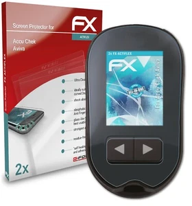 atFoliX 2x Lámina Protectora para Accu Chek Aviva transparente&flexible - Imagen 1 de 6