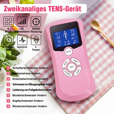 OSITO TENS-Gerät Tragbares Reizstromgerät 8modi EMS Pulsmassagegerät Schmerzlinderung