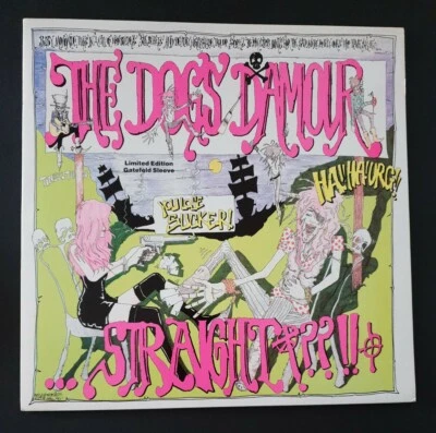 THE DOGS D'AMOUR - 'Straight' 12" Vinyl LP Record 1990 FIRST PRESSING - Image 1 of 4