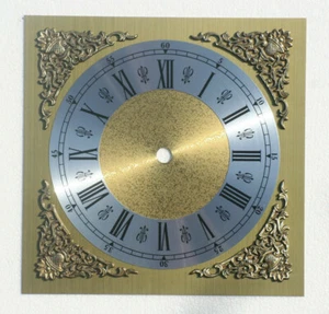 200 x 200mm SQUARE CLOCK DIAL WITH CAST SPANDRELS - Picture 1 of 1