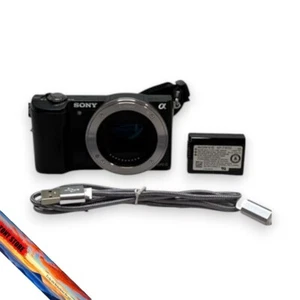 Sony Alpha a5000 Mirrorless SLR Compact Digital Camera Black 20.1MP Megapixels - Picture 1 of 6