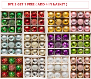 HOT 9Pcs Large Christmas Baubles Xmas Tree Balls Decor Party Wedding Ornament - Picture 1 of 16