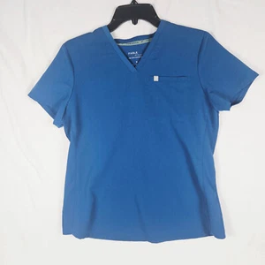 Blusa Médica Fabletics Vital para Mujer Talla Pequeña Azul Real Cuello en V 1 Bolsillo Enfermería - Imagen 1 de 10