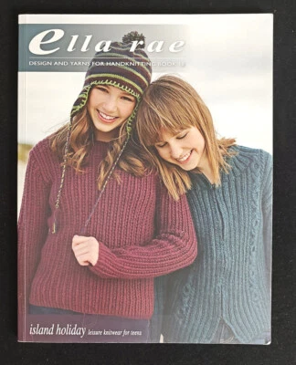 ELLA RAE DESIGNS Knitting Book #18 HANDKNITTING "Island Hollidays" for TEENS - Image 1 of 4